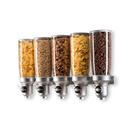 Cal-Mil Platinum Wall Mount Free Flow 5 Liter Five Cylinder Cereal Dispenser, 31 x 6.75 x 19.75 inch