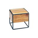 Cal-Mil Madera Reclaimed Wood Industrial Square Riser, 8 x 8 x 7.5 inch