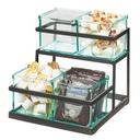 Cal-Mil Stair Step 5 x 5 inch Jar Display, 10.25 x 11 x 11.5 inch