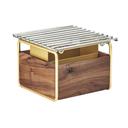 Cal-Mil Brass Mid Century Chafer Alternative, 12 x 12 x 7.25 inch