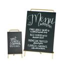 Cal-Mil Brass Mid Century Sign Holder, 4 x 3 x 8 inch
