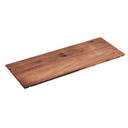 Cal-Mil Mid Century Walnut Rectangle Riser Shelf, 32 x 12 x 0.5 inch