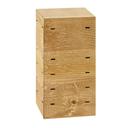 Cal-Mil Madera Reclaimed Wood Square Crate Riser, 9 x 9 x 18 inch
