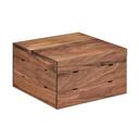 Cal-Mil Mid Century Walnut Square Crate Riser, 12 x 12 x 7 inch