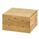 Cal-Mil Madera Reclaimed Wood Square Crate Riser, 12 x 12 x 7 inch