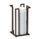 Cal-Mil Sierra Bronze Cup and Lid Holder, 4.75 x 4.75 x 8.25 inch