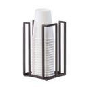 Cal-Mil Sierra Bronze Cup and Lid Holder, 4.75 x 4.75 x 8.25 inch