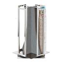 Cal-Mil Oak Ashwood Gray Revolving Cup and Lid Organizer, 10 x 10 x 18.125 inch