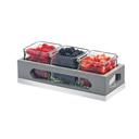 Cal-Mil Ashwood Gray Three Jar Display, 12.75 x 5 x 4.5 inch