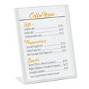 Cal-Mil White Metal Frame Cardholder, 8.75 x 3.5 x 11.25 inch