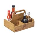 Cal-Mil Reclaimed Wood Madera 4 Section Table Caddy, 9.75 x 8 x 7.5 inch