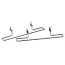 Cal-Mil Pair of Chrome Brackets for Ashwood or Cinderwood Shelves, 11 x 2.25 inch