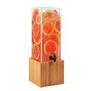 Cal-Mil Bamboo 3 Gallon Dispenser With Decorative Infusion Wall, 8.25 x 9.75 x 25.75 inch