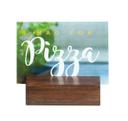 Cal Mil Mid Century Center Cut Card Holder, 3.25 inch Width x 3.25 inch Depth x 0.875 inch Height