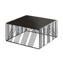 Cal-Mil Portland Black Square Metal Riser, 12 inch Width x 12 inch Depth x 6 inch Height