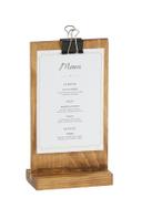 Cal Mil Rustic Pine Wood Madera Clipboard Menu Holder, 4.5 inch Width x 2.5 inch Depth x 8.5 inch Height