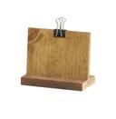Cal Mil Rustic Pine Wood Madera Clipboard Menu Holder, 4 inch Width x 2 inch Depth x 3.25 inch Height -- 6 per case