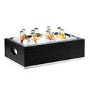 Cal-Mil Oak Cinderwood Ice Housing with Clear Pan, 21.25 x 13.25 x 7 inch