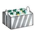 Cal-Mil Black Portland Ice Housing with Clear Pan, 12.875 inch Width x 13.25 inch Depth x 8.125 inch Height