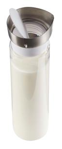 Cal Mil Polycarbonate Carafe with Hinged Closing Lid, 4 inch Dia. x 10 inch Height