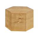 Cal Mil Madera Hexagon Riser, 12 inch Dia. x 8 inch Height