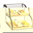 Cal-Mil Sierra 2 Tier Self Serve Display Case, 19 x 22 x 18.5 inch