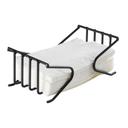 Cal-Mil Iron Black Metal Napkin Holder, 9 inch Width x 4.5 inch Depth x 3.5 inch Height