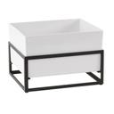 Cal-Mil Monterey Ice Housing with White Melamine Pan, 12.25 inch Width x 9.5 inch Depth x 8.5 inch Height
