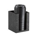 Cal-Mil Black Plasticv Classic Black Plastic Single Countertop Cup and Lid Organizer, 4.75 inch Length x 4.75 inch Width x 6.25 inch Height