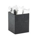 Cal-Mil Black Plastic Classic Utensil Holder, 4.75 inch Width x 4.75 inch Depth x 6.25 inch Height