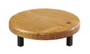 Cal Mil Madera Round Wood Riser, 12 inch Dia. x 3 inch Height
