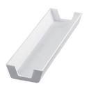 Cal Mil White Melamine Bagel Sleeve, 15.25 inch Width x 4.75 inch Depth x 2 inch Height