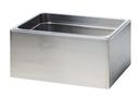 Cal Mil Stainless Steel Ice Housing with Clear Polycarbonate Pan, 10 inch Width x 12.25 inch Depth x 6 inch Height