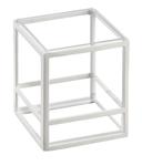 Cal Mil Monterey White Square Presentation Case, 5 inch Width x 5 inch Depth x 6 inch Height