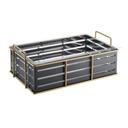 Cal-Mil Empire Black Ice Housing with Clear Pan, 22 inch Width x 13.5 inch Depth x 6.75 inch Height