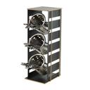 Cal-Mil Empire Black Cylinder Display, 7 inch Width x 7.25 inch Depth x 18.5 inch Height