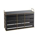 Cal-Mil Empire Black Rectangular Metal Riser, 20.5 inch Width x 7 inch Depth x 13 inch Height