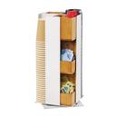 Cal-Mil Monterey Revolving Cup and Lid Dispenser, 8 x 8 x 17.75 inch