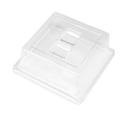 Cal Mil Clear Plastic Cover for Finn Melamine Tray, 9 inch Width x 9 inch Depth x 3 inch Height