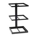 Cal-Mil 3-Tier Black Metal Merchandising Stand, 12.5 inch Width x 13.25 inch Depth x 20.5 inch Height