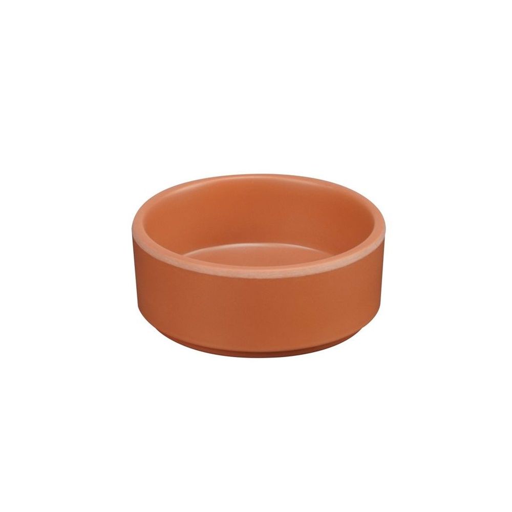 Cal-Mil Hudson Terra Cotta Raised Rim Melamine Bowl, 4 inch Dia. X 1.5 inch Height