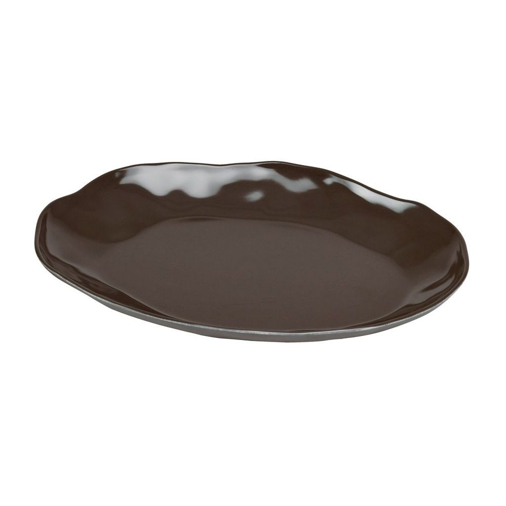 Cal-Mil Marin Cinder Melamine Platter, 12 inch Width x 9 inch Depth x 1.25 inch Height -- 6 per case