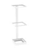 Cal Mil 3-Tier White Metal Merchandising Stand, 6.5 inch Width x 7 inch Depth x 20.5 inch Height
