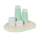 Cal-Mil Blonde Maple Wood Serving Tray With Matcha Colored Rim, 13 inch Width x 16 inch Depth x 1 inch Height -- 6 per case