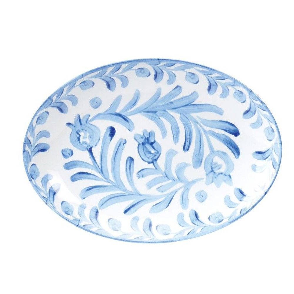 Cal-Mil Costa Oval Melamine Platter, 10.75 inch Width x 7.75 inch Depth x 1.25 inch Height