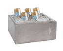 Cal Mil Aspen Ice Housing with Clear Pan, 13 inch Width x 11 inch Depth x 6.5 inch Height