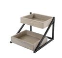 Cal Mil Aspen 2 Tier Merchandiser, 16.5 inch Width x 15.5 inch Depth x 12 inch Height