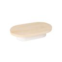 Cal-Mil Blonde Oval Riser, 10 inch Width x 18 inch Depth x 3 inch Height
