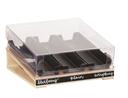 Cal Mil Clear Acrylic Hinged Angled Bagel Holder Cover for 22062 Base, 15 inch Width x 16 inch Depth x 4.25 inch Height