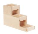 Cal Mil Blonde 3 Step Jar Display, 5.25 inch Width x 14.5 inch Depth x 12.5 inch Height